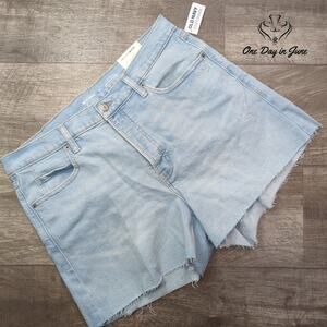 Old Navy Sky hi A Line Denim Shorts Size 14